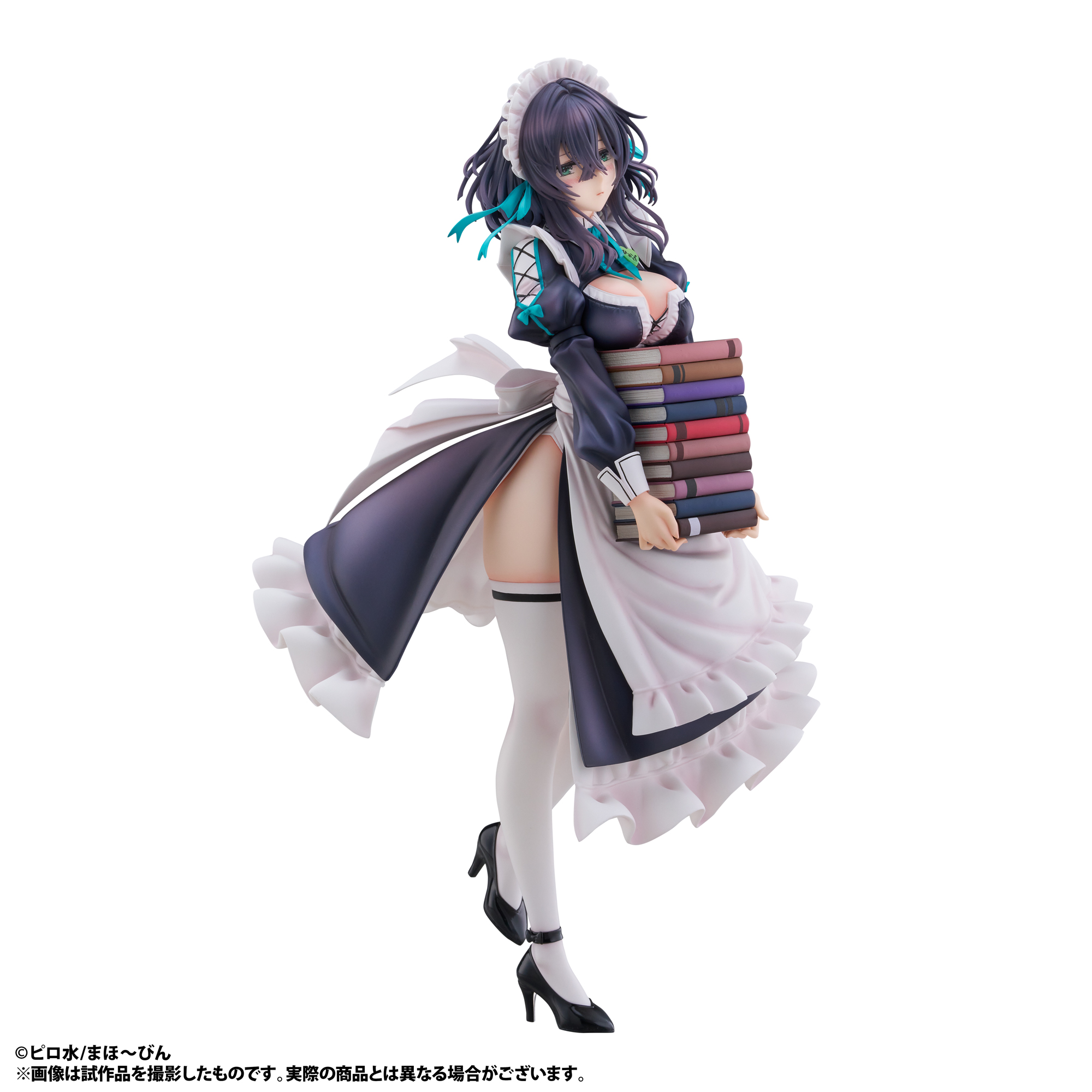 ピロ水　はにかみ彼女　メイド プロマイド　全10種(サイン有り) 太ももまで露わな大胆スリットがセクシー！ピロ水氏描き下ろし